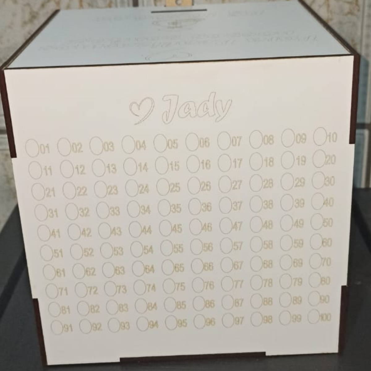 Cofre Sonhos em Casal - MDF - 18x18x18 Cm