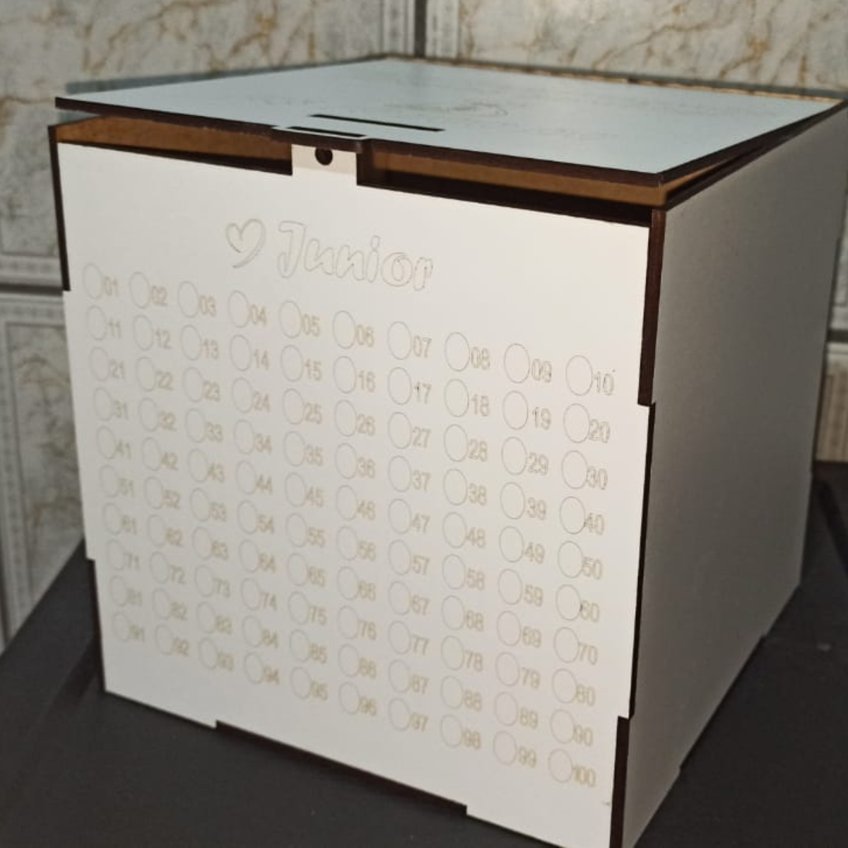 Cofre Sonhos em Casal - MDF - 18x18x18 Cm