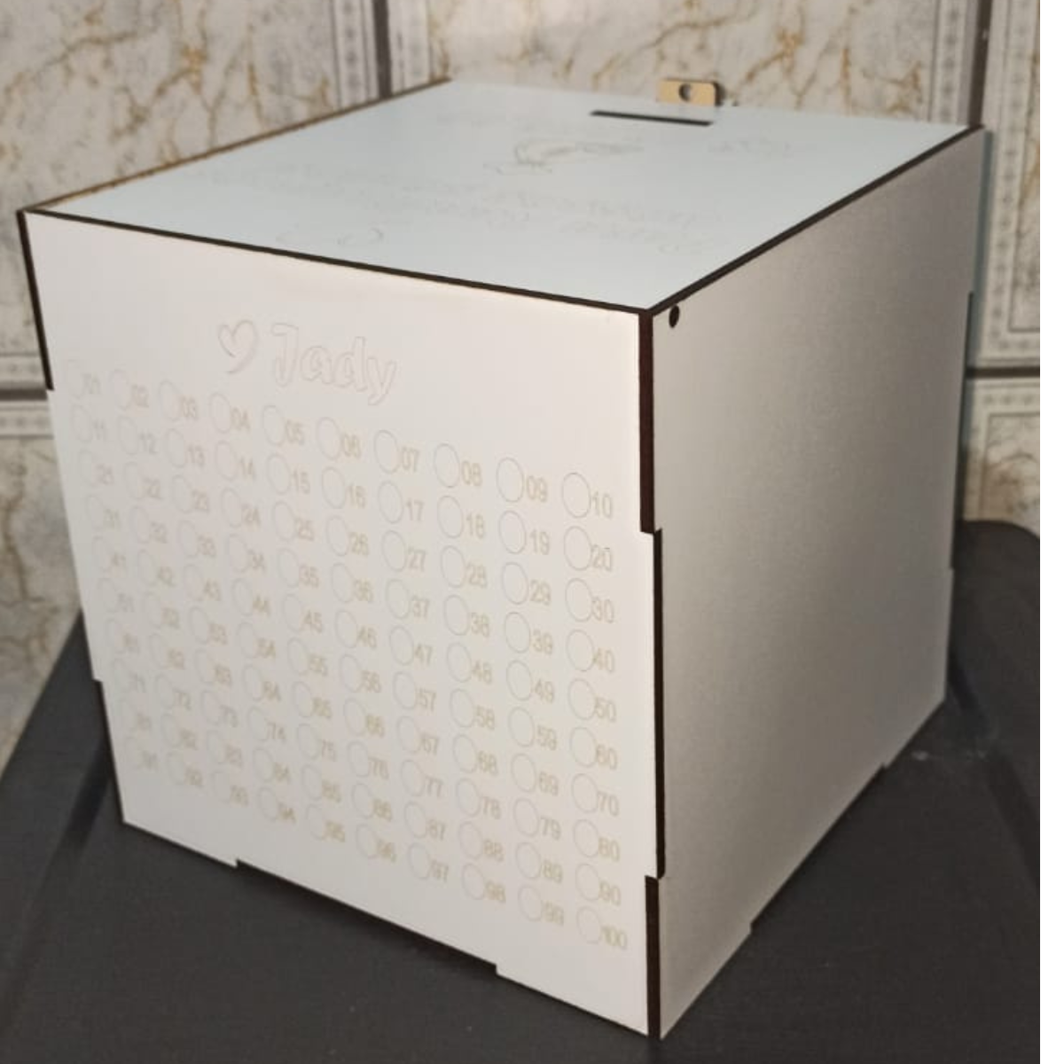 Cofre Sonhos em Casal - MDF - 18x18x18 Cm