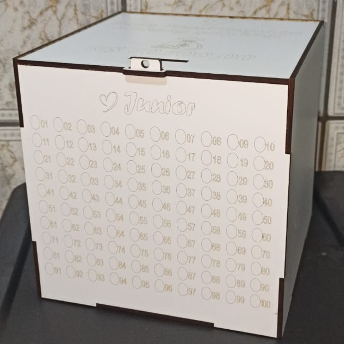 Cofre Sonhos em Casal - MDF - 18x18x18 Cm