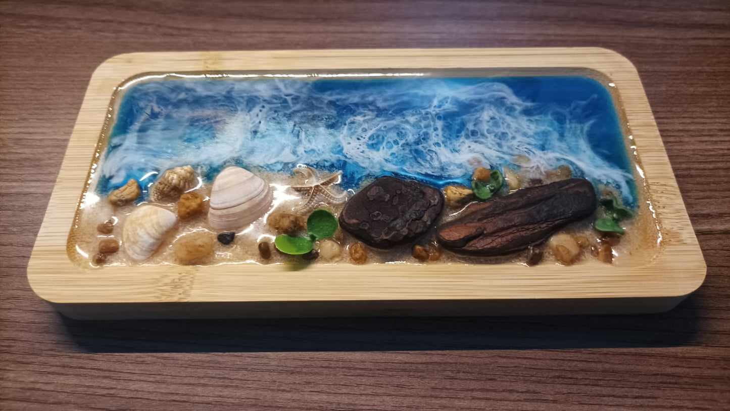 Orla Natural – Escultura de Mesa em Bambu - Frete grátis