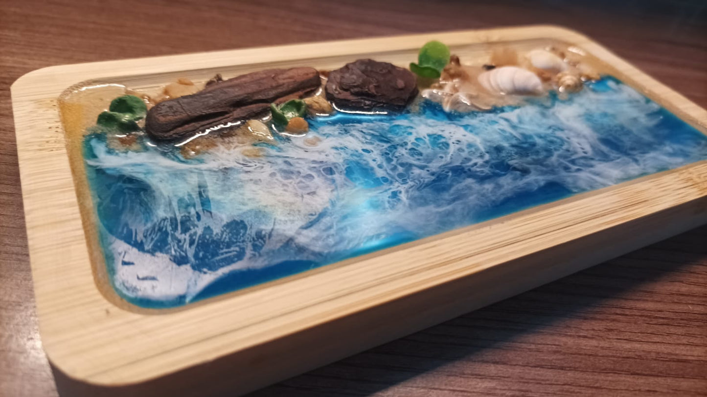 Orla Natural – Escultura de Mesa em Bambu - Frete grátis