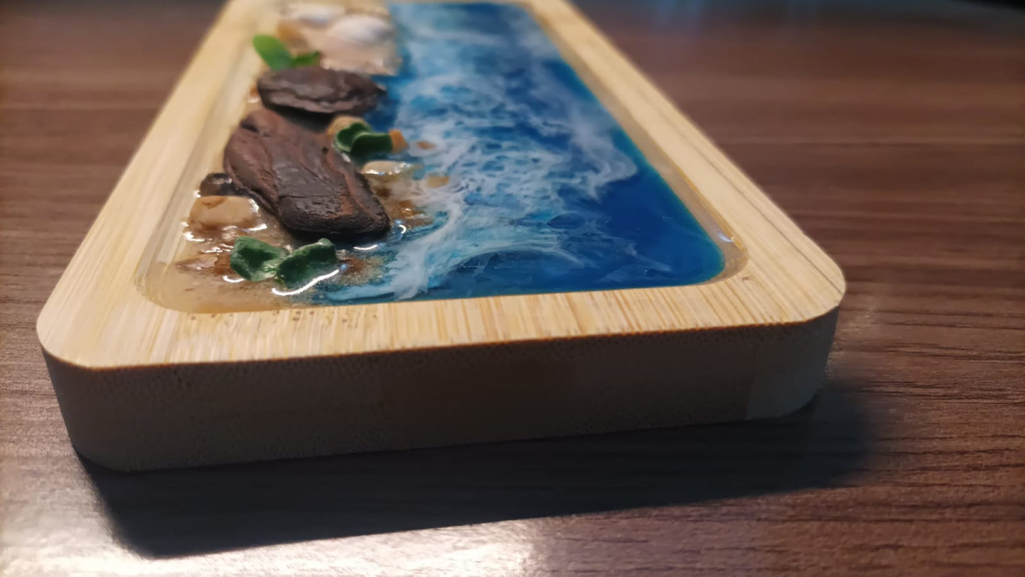 Orla Natural – Escultura de Mesa em Bambu - Frete grátis