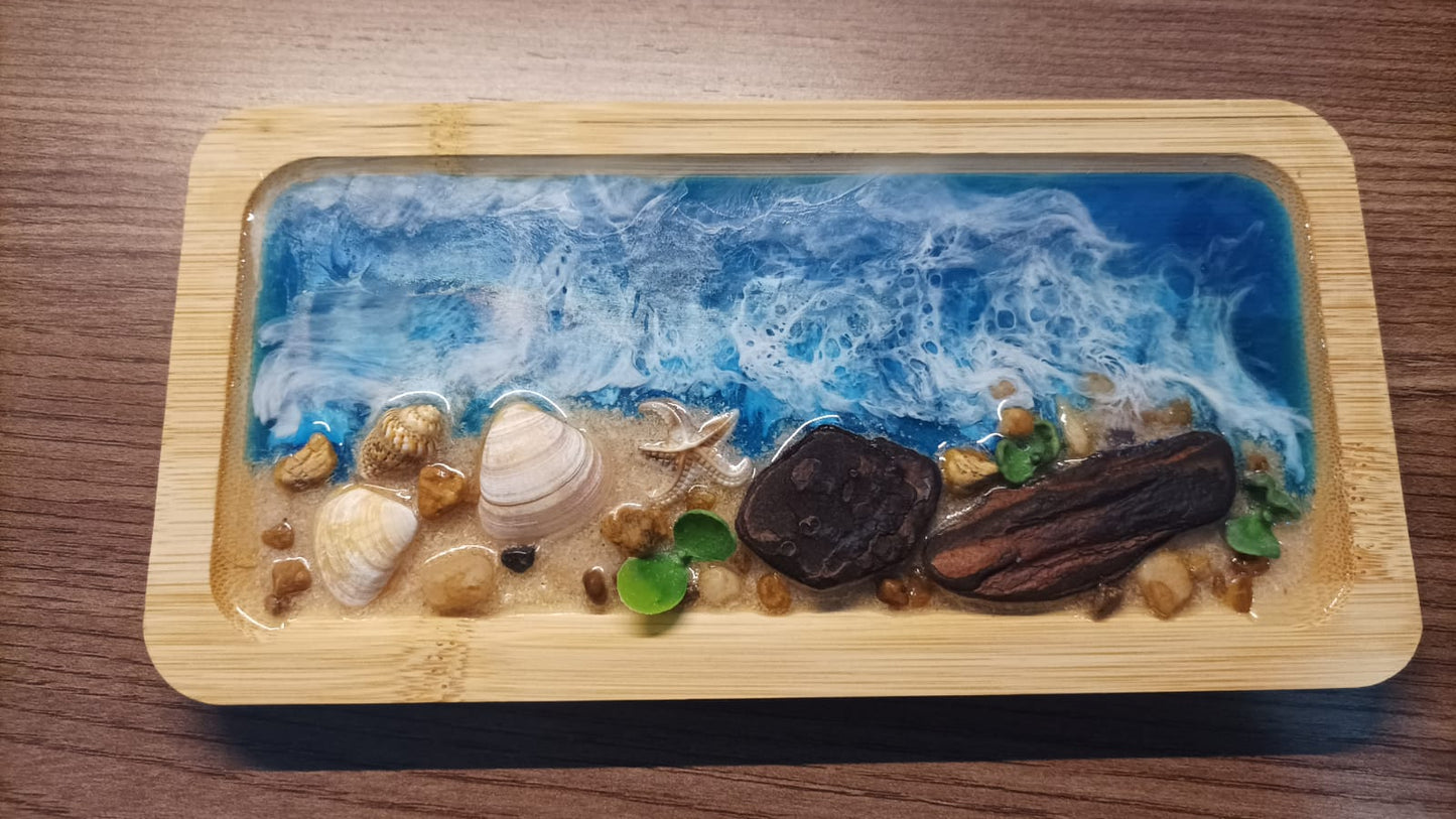 Orla Natural – Escultura de Mesa em Bambu - Frete grátis