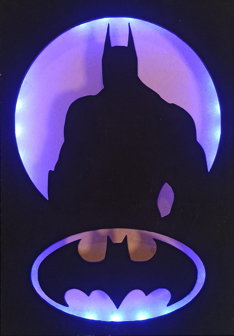 Quadro Batman com Iluminação RGB e Controle Remoto