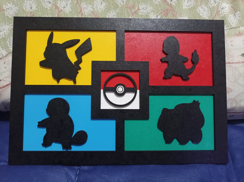 Placa Decorativa Pokémon