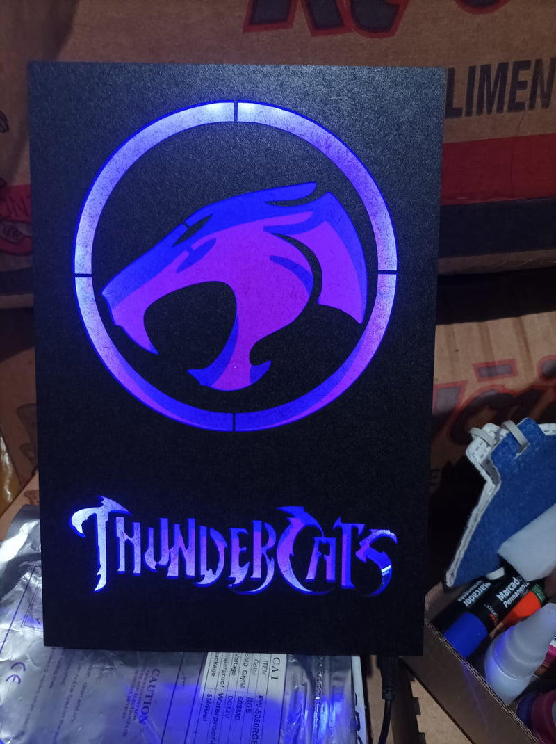 Quadro Thunder Cats com Iluminação RGB e Controle Remoto