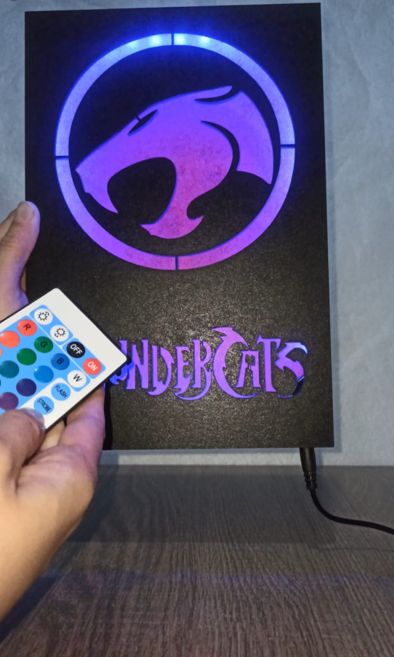 Quadro Thunder Cats com Iluminação RGB e Controle Remoto