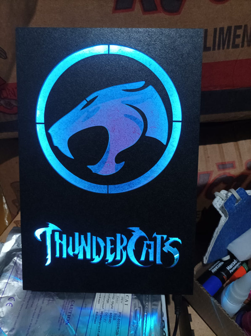 Quadro Thunder Cats com Iluminação RGB e Controle Remoto