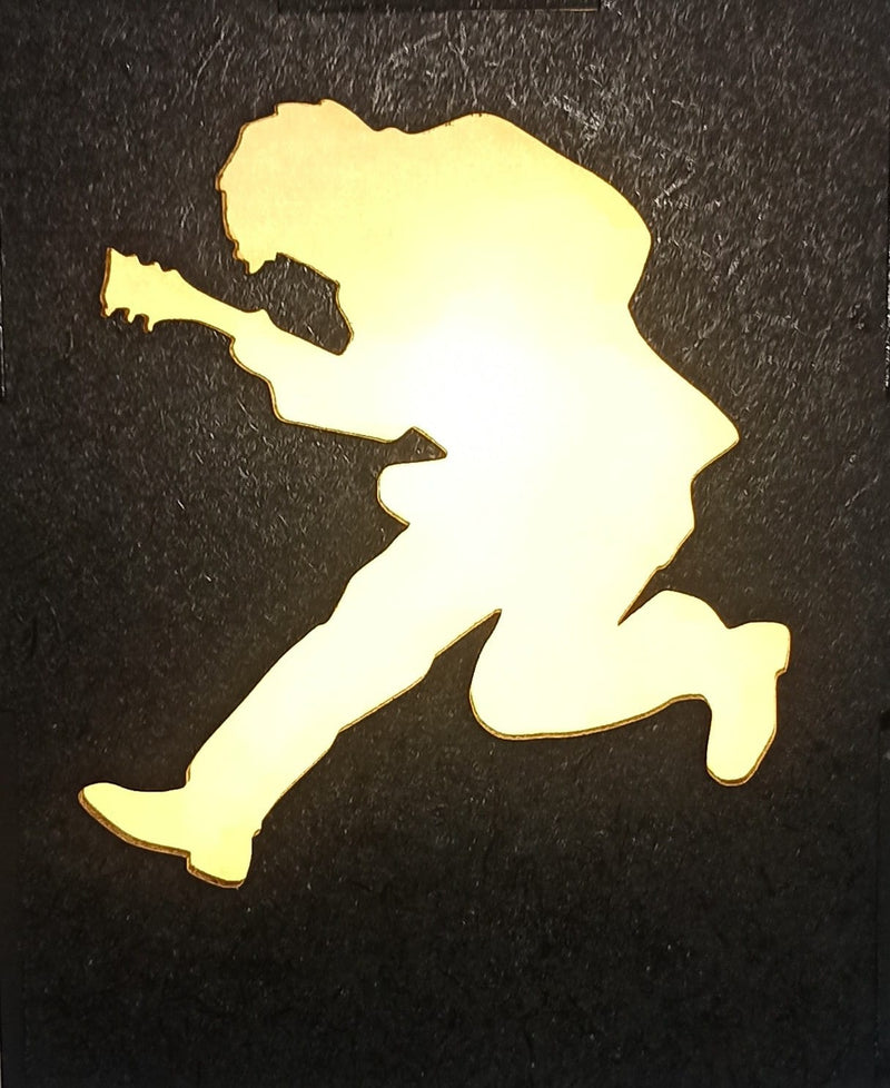 Cubo Iluminado Guitarristas Lendários