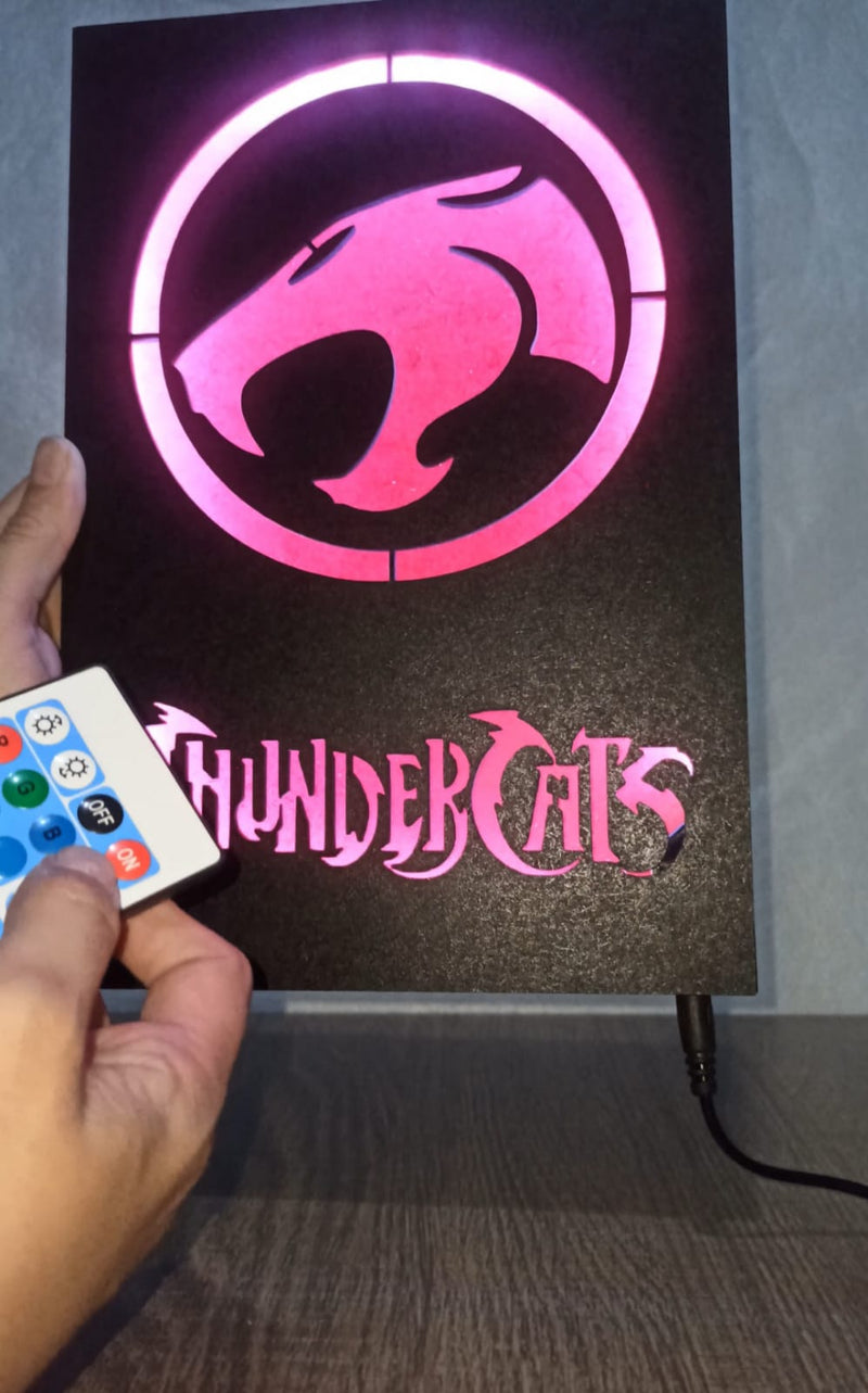 Quadro Thunder Cats com Iluminação RGB e Controle Remoto