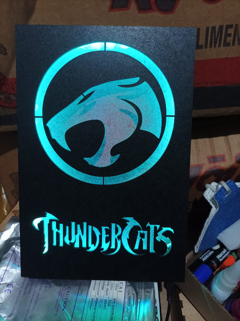 Quadro Thunder Cats com Iluminação RGB e Controle Remoto
