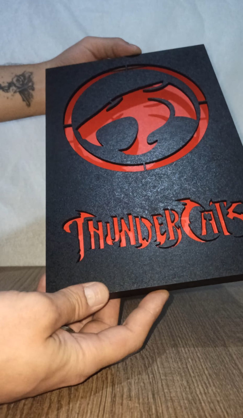 Quadro Thunder Cats com Iluminação RGB e Controle Remoto