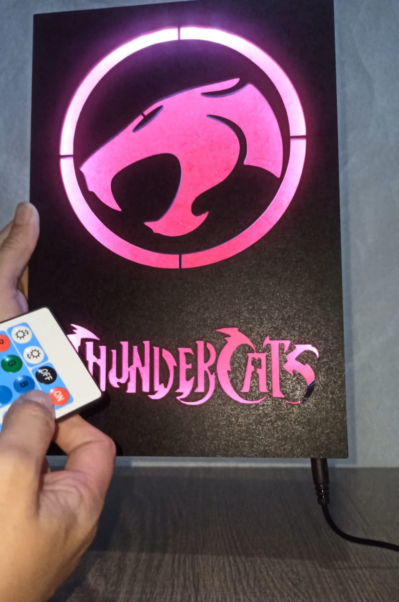 Quadro Thunder Cats com Iluminação RGB e Controle Remoto