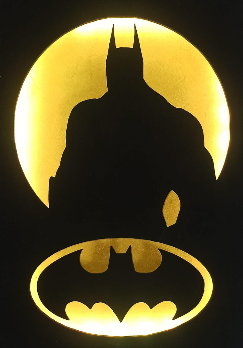 Quadro Batman com Iluminação RGB e Controle Remoto