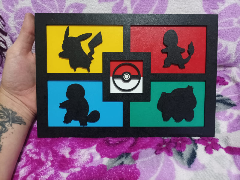 Placa Decorativa Pokémon