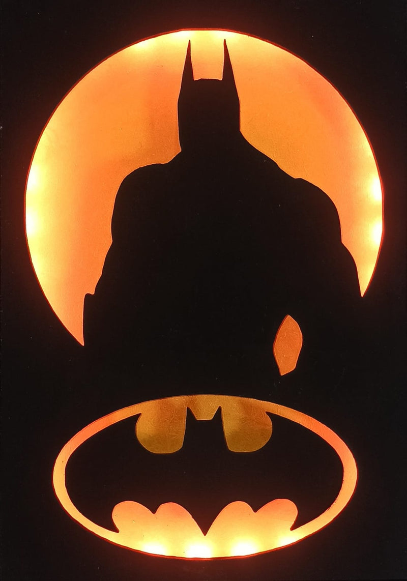 Quadro Batman com Iluminação RGB e Controle Remoto