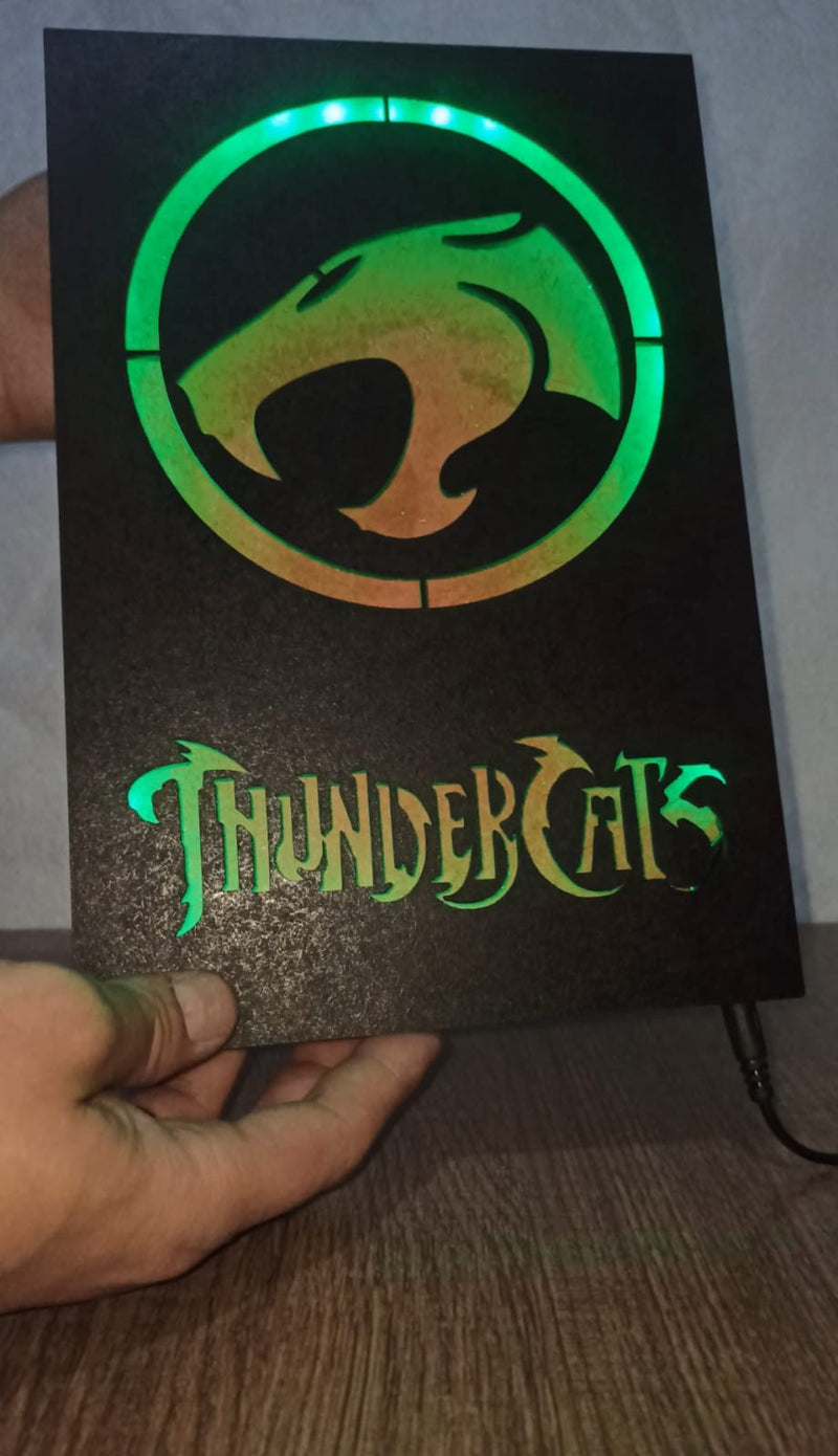 Quadro Thunder Cats com Iluminação RGB e Controle Remoto