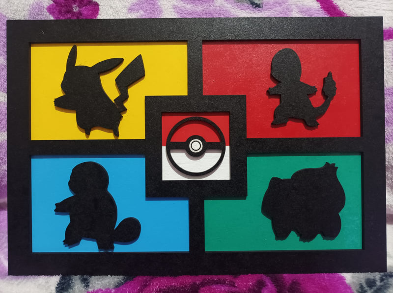 Placa Decorativa Pokémon