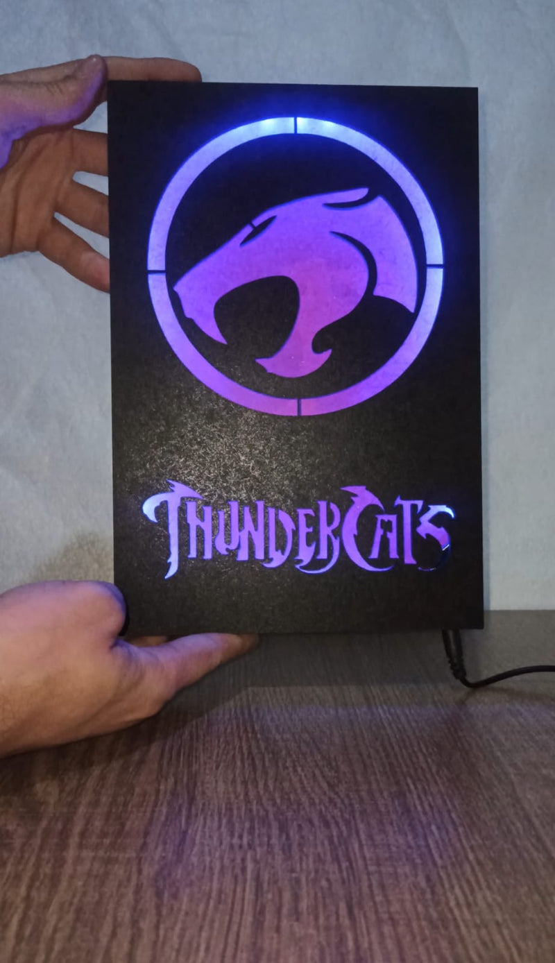 Quadro Thunder Cats com Iluminação RGB e Controle Remoto