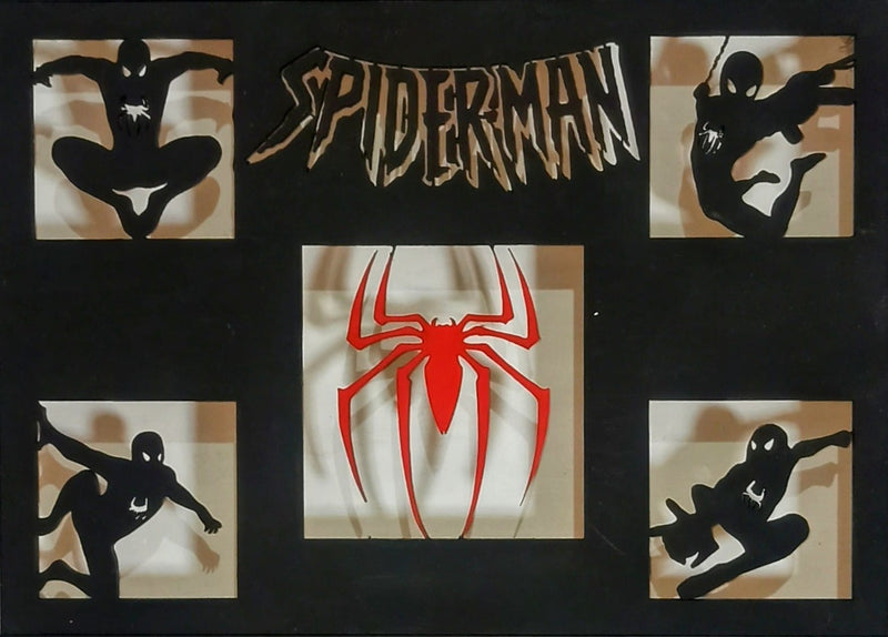 Quadro Homen Aranha com iluminação RGB e Controle Remoto