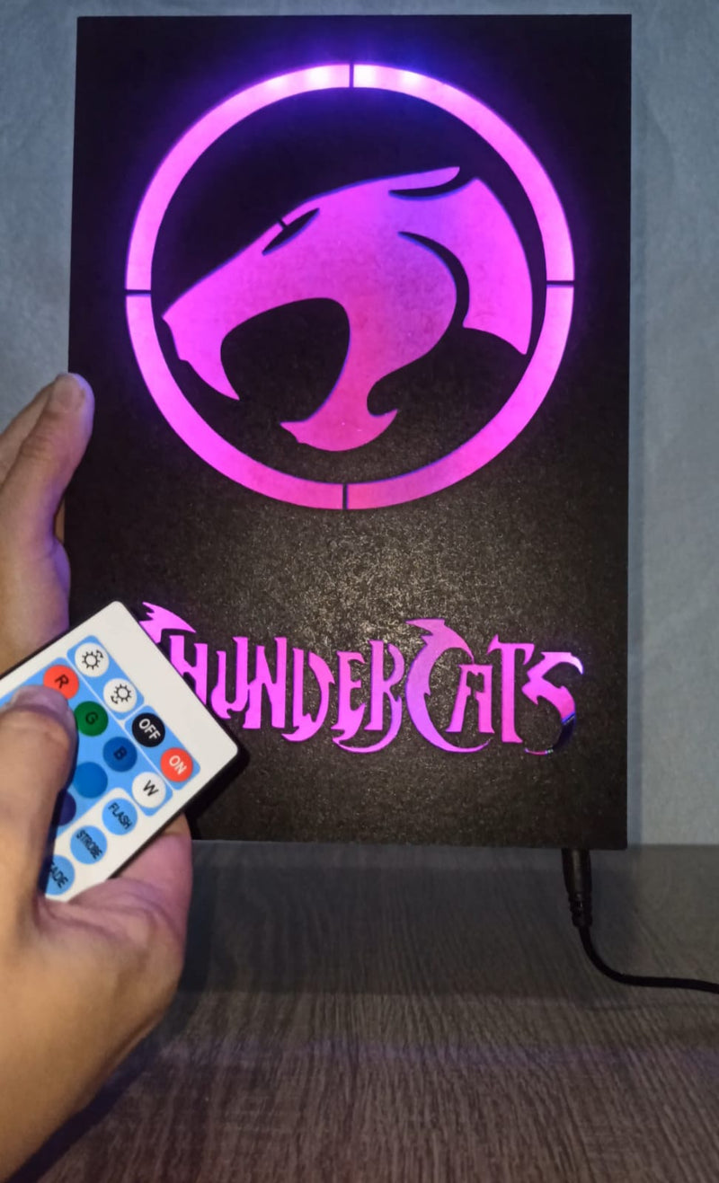 Quadro Thunder Cats com Iluminação RGB e Controle Remoto