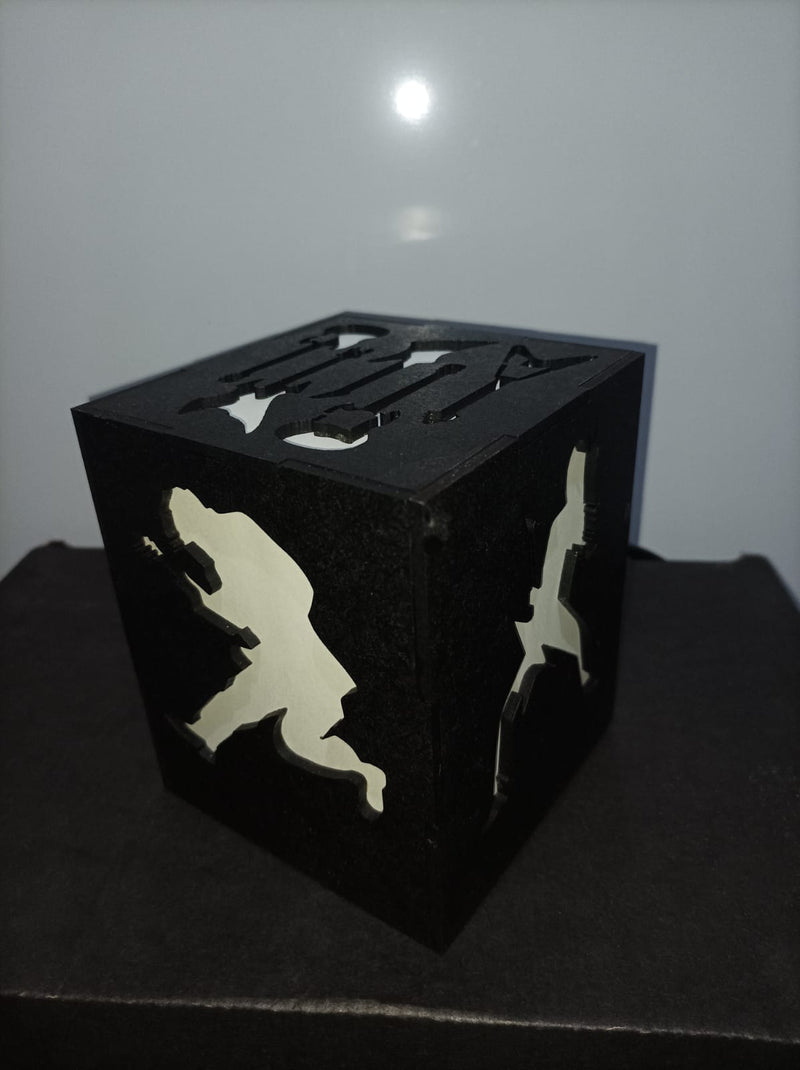 Cubo Iluminado Guitarristas Lendários