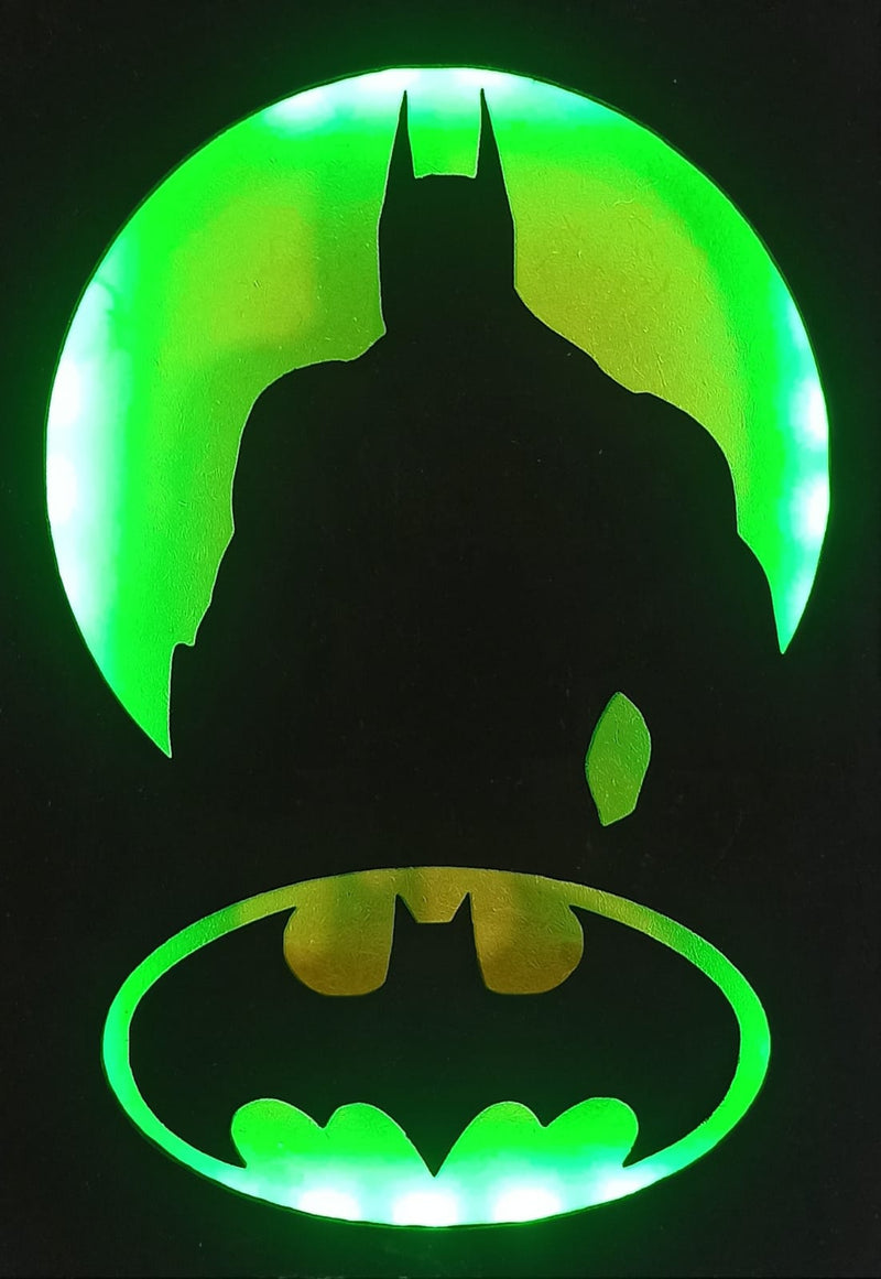 Quadro Batman com Iluminação RGB e Controle Remoto