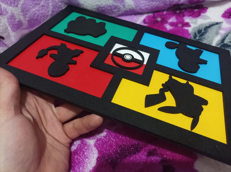 Placa Decorativa Pokémon